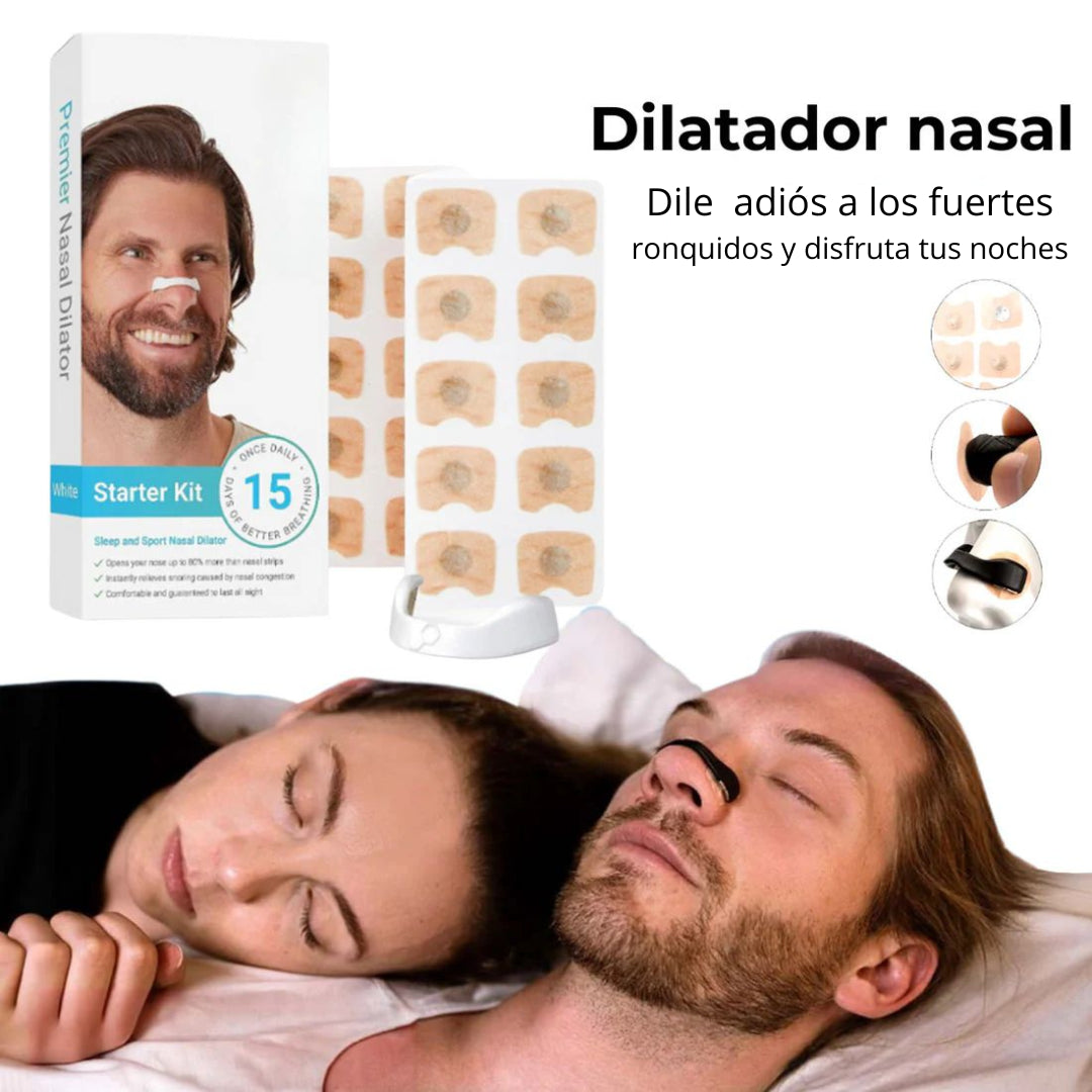 Tiras magnéticas para mejorar la respiración