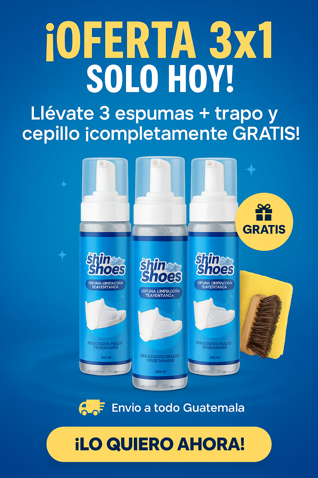 Shiny Shoes 3x1 kit limpia zapatos