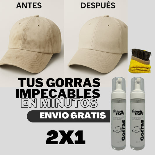 Kit de limpieza para gorras ¡2X1!