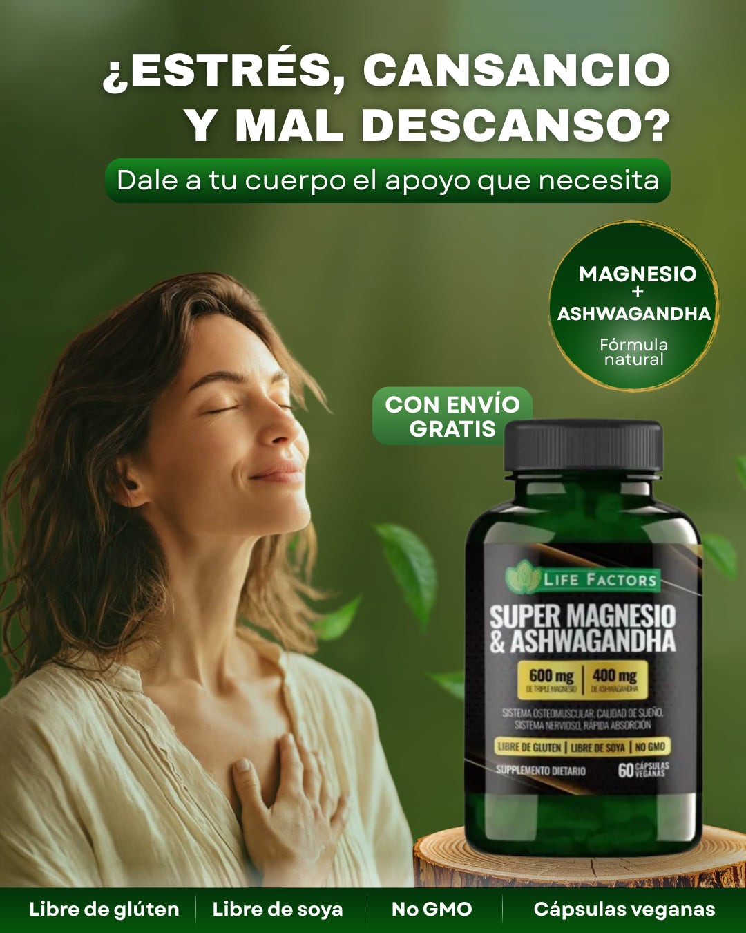 SUPER MAGNESIO & ASHWAGANDHA, LIFE FACTORS