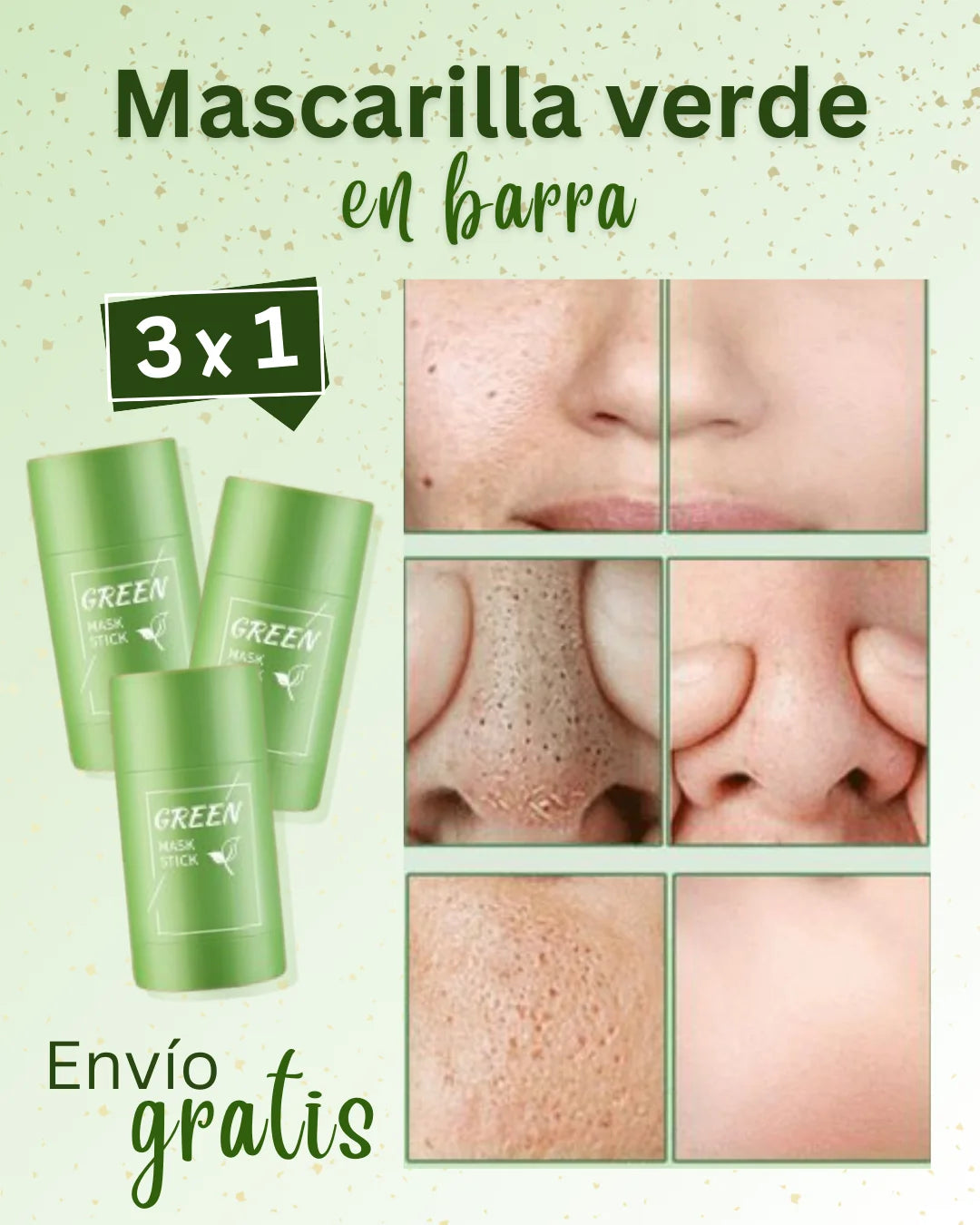 Green mask stick ¡PROMOCIÓN 3X1!